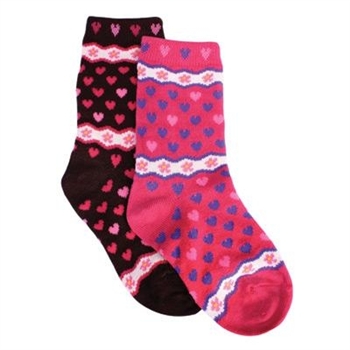 TicTacToe Heart Fairisle Girls Socks - 1 Pair : Shop Kids Socks at ...